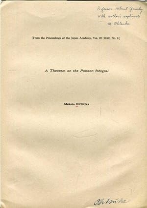 Seller image for A Theorem on the Poisson Integral. for sale by Antiquariat am Flughafen