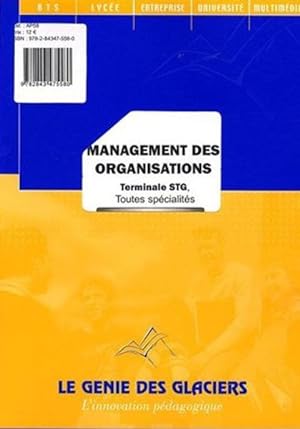 management des organisations ; terminale STG, toutes spécialités