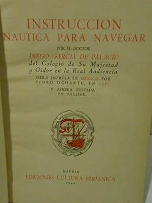 Seller image for Instruccin nutica para navegar. for sale by Llibreria Antiquria Casals