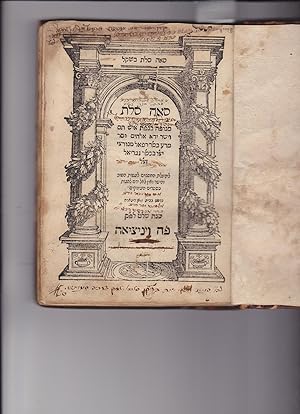 Bound in one volume, each with its own title page: 1. Sea Solet. 2. Sefer Marpe LeNefesh. 3. Orak...