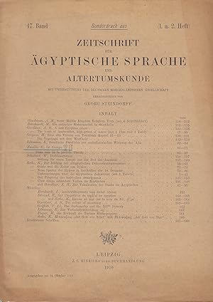 Bild des Verkufers fr Le groupe [***]. (Zeitschrift fr gyptische Sprache und Altertumskunde ZS). zum Verkauf von Librarium of The Hague