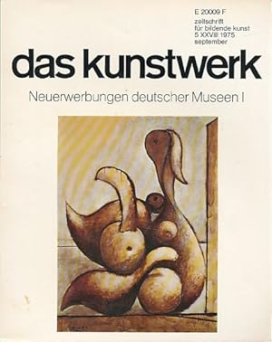 Imagen del vendedor de Das Kunstwerk. zeitschrift fr bildende kunst. Jg. 28, Nr. 5. Neuerwerbungen deutscher Museen 1. Begrndet von Woldemar Klein und Leopold Zahn. a la venta por Fundus-Online GbR Borkert Schwarz Zerfa