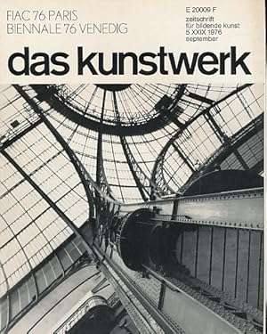 Imagen del vendedor de Das Kunstwerk. zeitschrift fr bildende kunst. Jg. 29, Nr. 5. FIAC 76 / Biennale 76. Begrndet von Woldemar Klein und Leopold Zahn. a la venta por Fundus-Online GbR Borkert Schwarz Zerfa