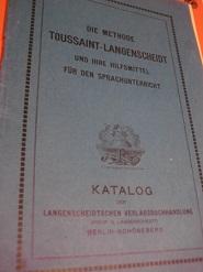 Die Methode Toussant-Langenscheidt und ihre Hilfsmittel für den Sprachunterricht Katalog der Lang...