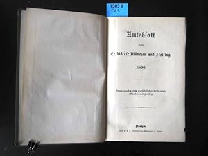 Immagine del venditore per Amtsblatt fr die Erzdizese Mnchen und Freising 1890. Herausgegeben vom Erzbischfliches Ordinariate Mnchen und Freising. venduto da Augusta-Antiquariat GbR