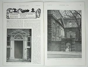 Original Issue of Country Life Magazine Dated October 22nd 1921, with a Main Feature on Bourdon H...