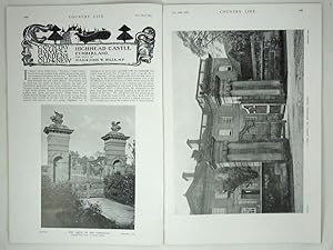 Seller image for Original Issue of Country Life Magazine Dated October 15th 1921, with a Main Feature on Highhead Castle in Cumberland, The Seat of Major John W. Hills, M.P. With a Portrait Frontispiece of Miss Sheila Gully. for sale by Rostron & Edwards