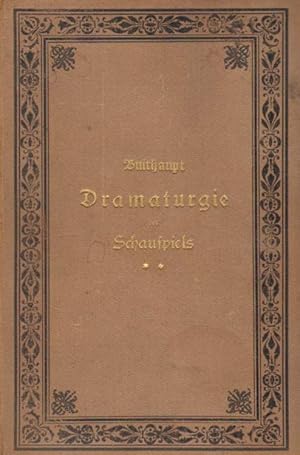 Image du vendeur pour Dramaturgie des Schauspiels. II. Band. mis en vente par Versandantiquariat Boller