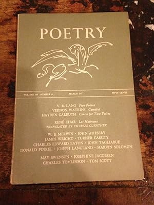 Poetry Volume LXXXIX No. 6 ( March 1957)
