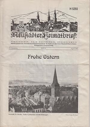 Neustädter Heimatbrief - 2001 -Mitteilungsblatt des Heimatkreisvertrauensmannes für die Stadt und...