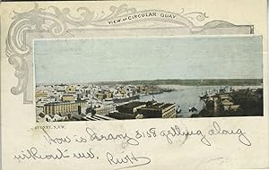View of Circular Quay. Sydney, N.S.W. Private Post Card