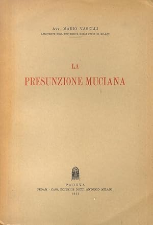 La presunzione muciana.