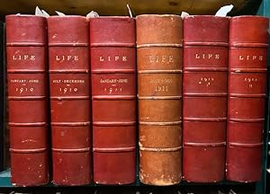 Life Magazine 1910-1912. In six bound volumes.