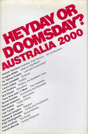 Image du vendeur pour HEYDAY OR DOOMSDAY? AUSTRALIA 2000. mis en vente par Black Stump Books And Collectables