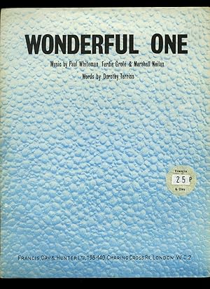 Seller image for Wonderful One [Vintage Piano Sheet Music] for sale by Little Stour Books PBFA Member