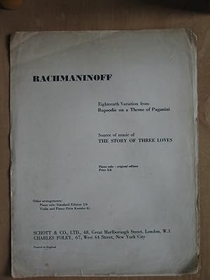 Imagen del vendedor de Eighteenth Variation from Rapsodie on a Theme of Paganini a la venta por EbenezerBooks