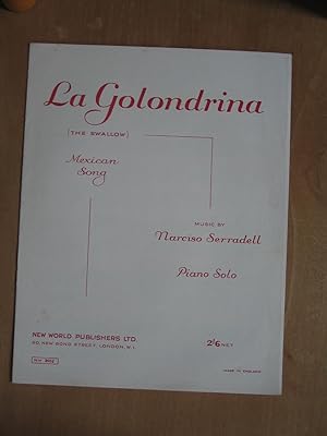 Imagen del vendedor de La Golondrina - the swallow, Mexican Song a la venta por EbenezerBooks