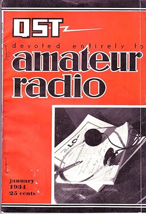 QST, Devoted Entirely to Amateur Radio January 1934