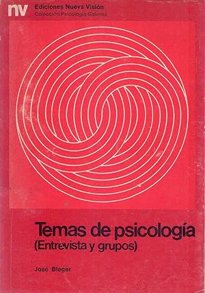 Immagine del venditore per TEMAS DE PSICOLOGIA. Entrevista y grupos venduto da Buenos Aires Libros