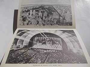 Radio City [Music Hall] Rockefeller Center New York Photos 1930s (With Outer Mailing Folder and 10 ...