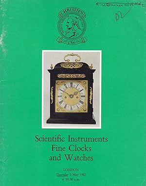 Seller image for Scientific instruments, fine clocks and watches - Christie's - Thursday, 5 May 1983 for sale by Pare Yannick