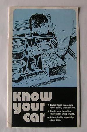 Image du vendeur pour Know Your Car. mis en vente par Monkey House Books