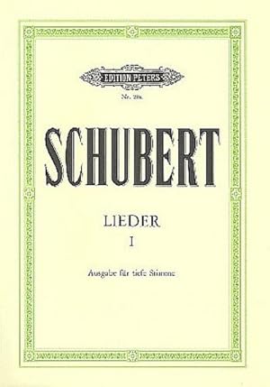 Seller image for Lieder, Band 1 (Tiefe Stimme) (Songs, Vol. 1 (Low Voice)) : 92 Lieder, u.a. Die schone Mullerin, Winterreise, Schwanengesang for sale by AHA-BUCH GmbH