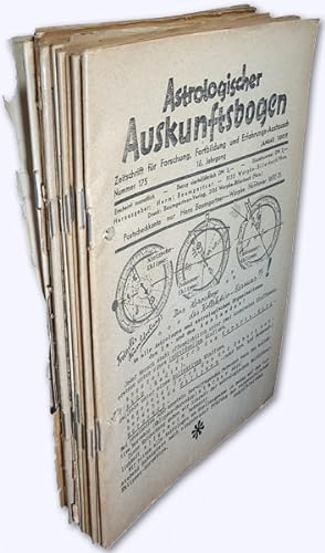 Astrologischer Auskunftsbogen. 16. Jhg. 1966, Nr. 175-186 [= kmpl. Jhg.]. Zeitschrift für Forschu...