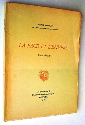 Seller image for La face et l'envers. Essais critiques for sale by Claudine Bouvier