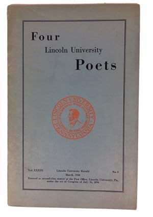 Four Lincoln University Poets . Waring Cuney, William Allyn Hill, Edward Silvera, Langston Hughes