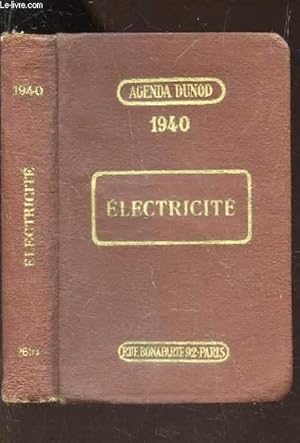 Image du vendeur pour ELECTRICITE - (AIDE-MEMOIRE PRATIQUE DE L'ELECTRICIEN) / 1940. mis en vente par Le-Livre