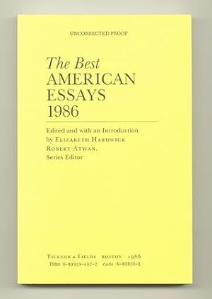 The Best American Essays 1986