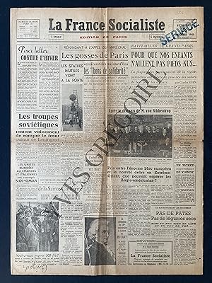 Image du vendeur pour LA FRANCE SOCIALISTE-N17-VENDREDI 28 NOVEMBRE 1941 mis en vente par Yves Grgoire