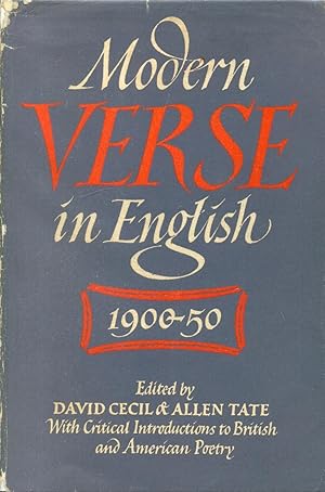 Seller image for Modern Verse in English 1900-50 for sale by CHARLES BOSSOM