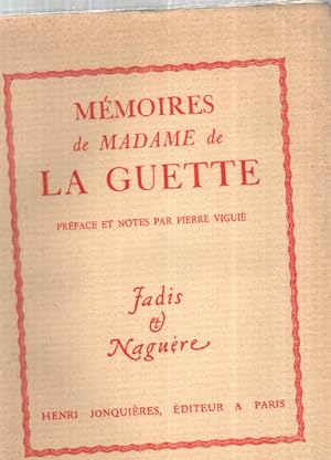 Memoires de madame de la guette