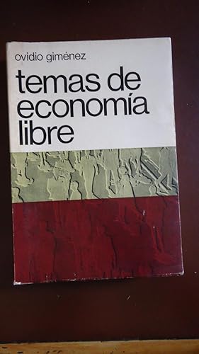 Imagen del vendedor de TEMAS DE ECONOMA LIBRE a la venta por Ernesto Julin Friedenthal