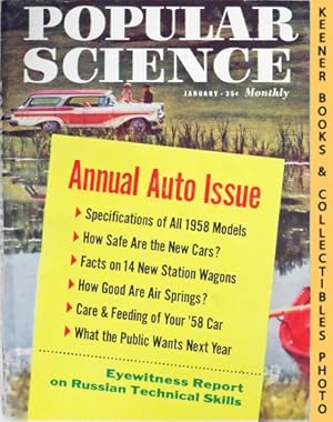 Popular Science Monthly Magazine, January 1958: Vol. 172, No. 1 : Mechanics - Autos - Homebuilding