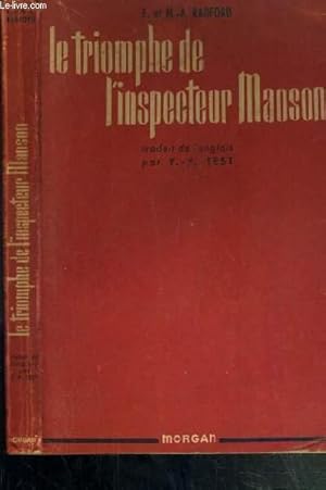 Bild des Verkufers fr LE TRIOMPHE DE L'INSPECTEUR MANSON - (Inspector Manson's sucess) zum Verkauf von Le-Livre