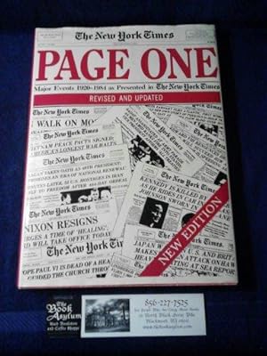 Page One: Major Events 1920-1983 as Presented in the New York Times