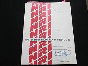 Bild des Verkufers fr Master Small Engine Repair ER134 ER135, ER136 zum Verkauf von Stillwaters Environmental Ctr of the Great Peninsula Conservancy