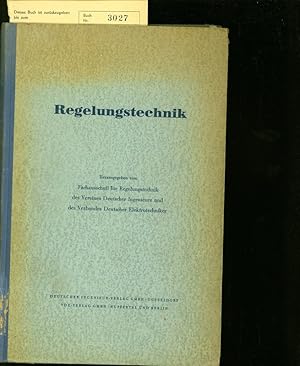 REGELUNGSTECHNIK. VORTRAEGE DES VDI'; 'VDE-LEHRGANGES IN BONN 1953 UND ESSEN 1954.