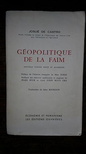 Seller image for Gopolitique de la faim. for sale by AHA BOOKS