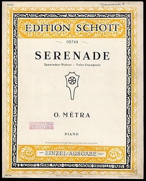 Image du vendeur pour Serenade. Spanischer Walzer - Valse Espagnole/Tytul okladkowy: Serenade. Spanischer Walzer - Valse Espagnole. Piano. Einzel-Ausgabe mis en vente par POLIART Beata Kalke