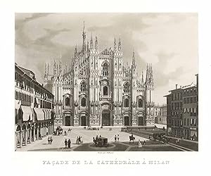 Bild des Verkufers fr Facade de la Cathdrale  Milan zum Verkauf von Sergio Trippini