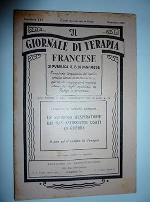 IL GIORNALE DI TERAPIA Fascicolo XXI Dicembre 1933