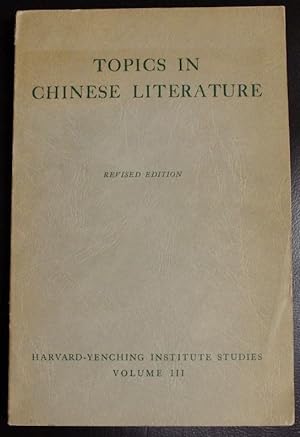 Imagen del vendedor de Topics in Chinese Literature a la venta por GuthrieBooks