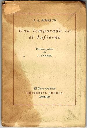 Bild des Verkufers fr UNA TEMPORADA EN EL INFIERNO. zum Verkauf von Asilo del libro