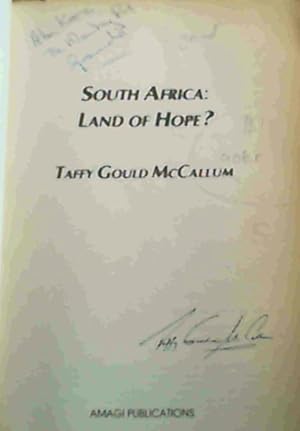 Immagine del venditore per South Africa: Land of Hope? venduto da Chapter 1