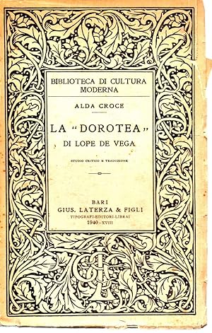 Imagen del vendedor de LA DOROTEA DI LOPE DE VEGA (1940) a la venta por Invito alla Lettura