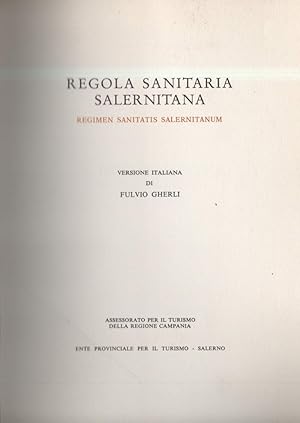 Seller image for REGOLA SANITARIA SALERNITANA (s.d.) for sale by Invito alla Lettura